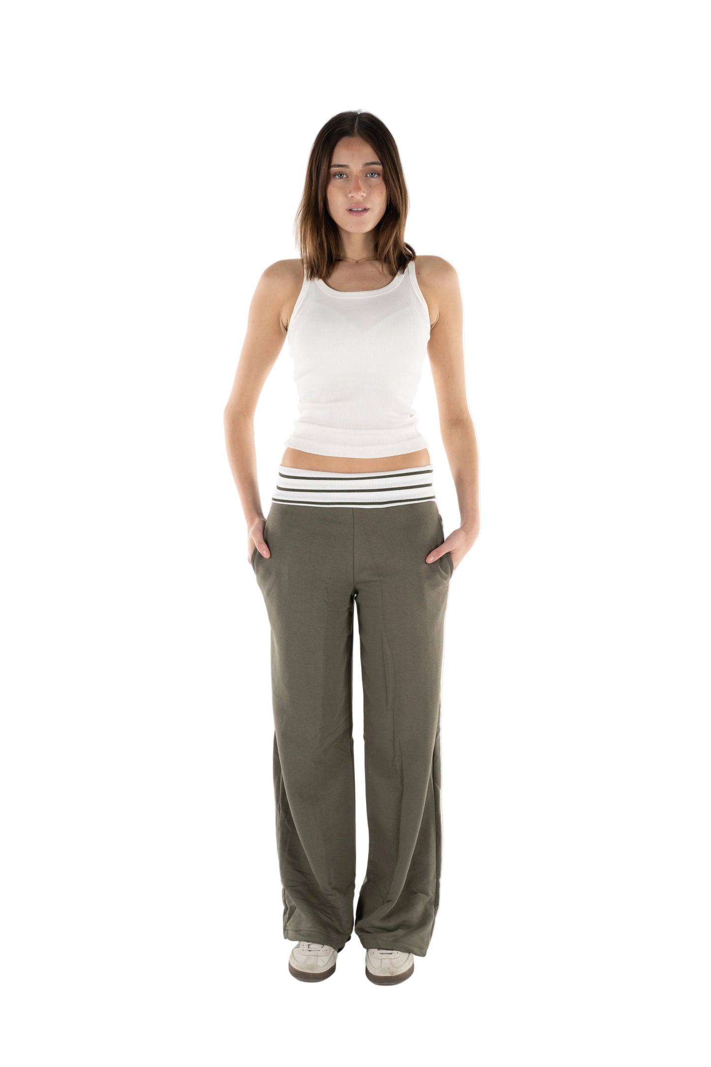 Olive Waist Sweatpants
