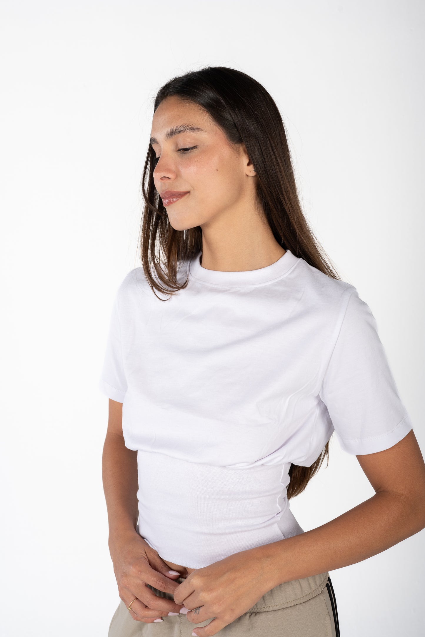 White Corset Tee