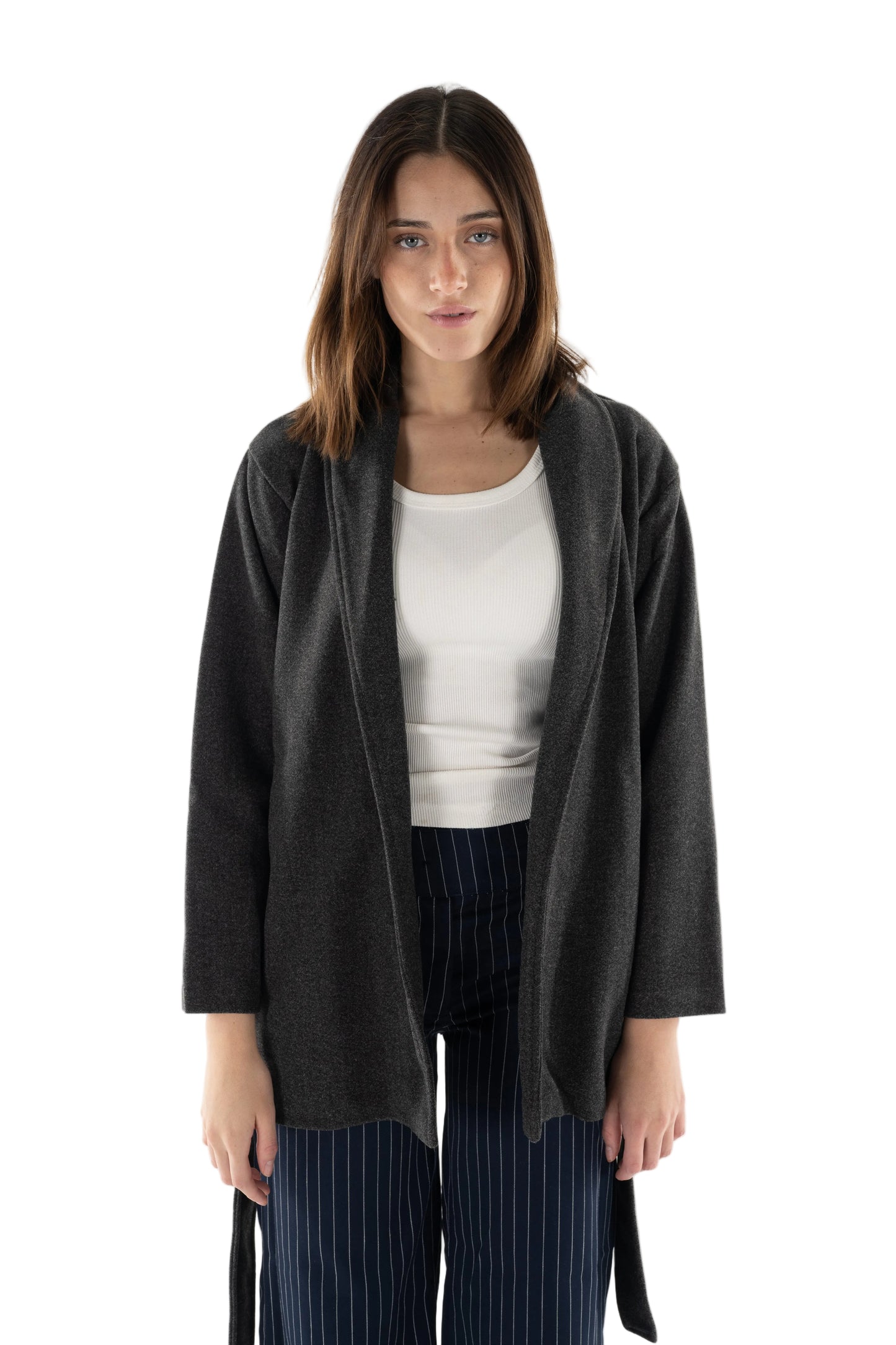 Grey Wool Cardigan
