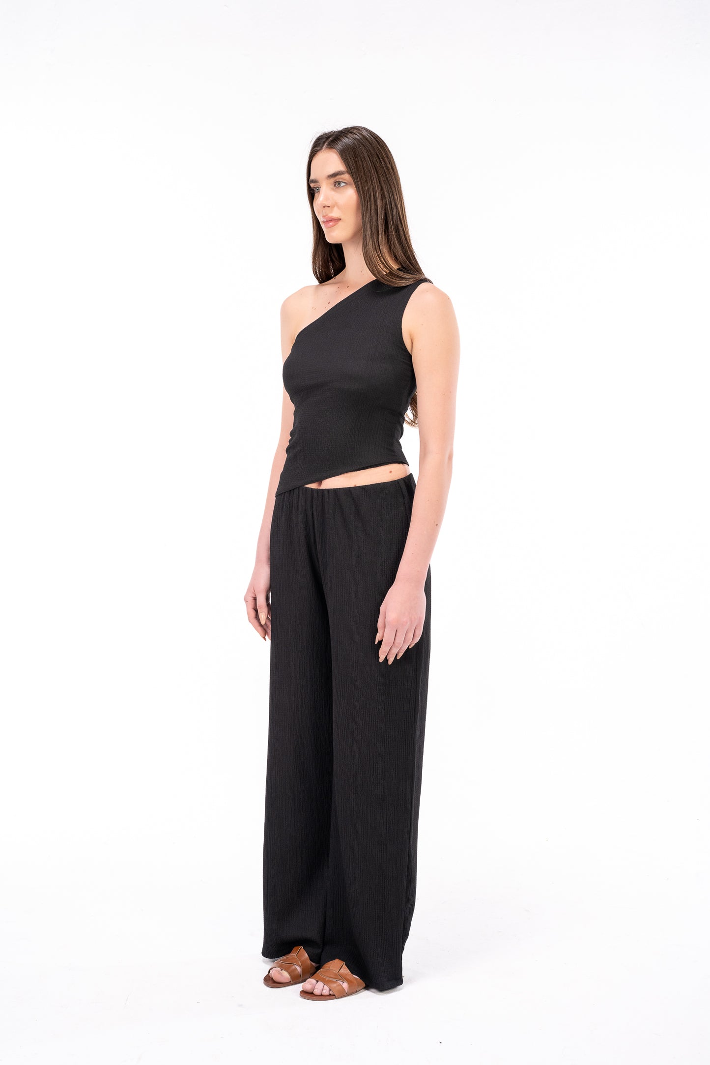 Scrunchy Black Pants
