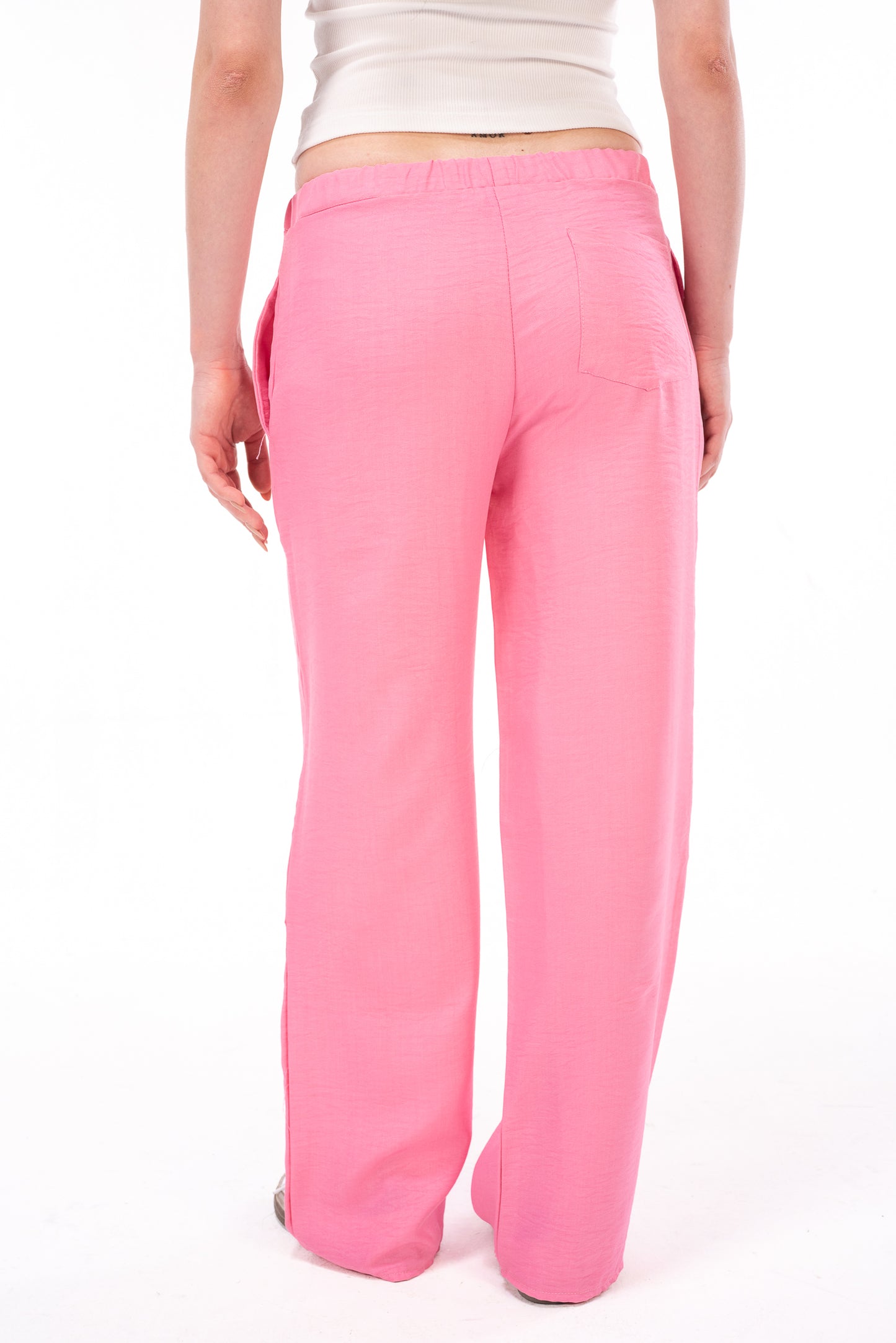Hot Pink Linen Pants