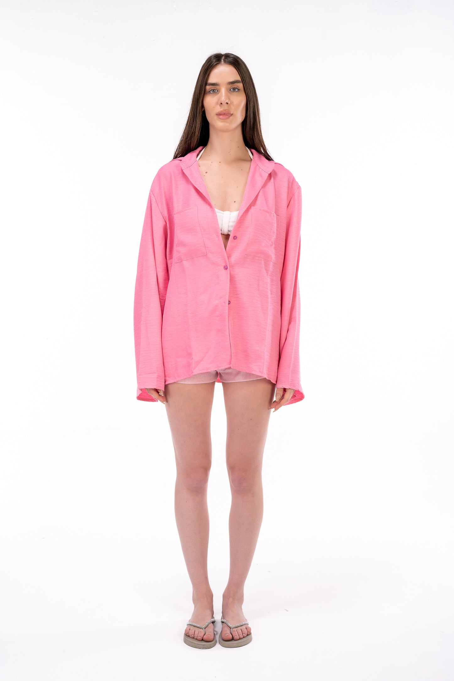 Hot Pink Loose Shirt