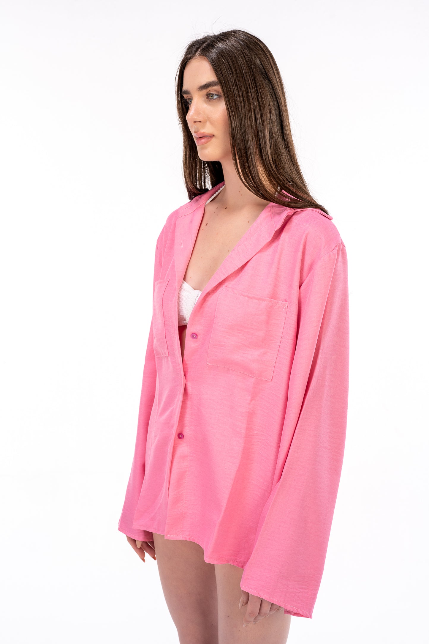 Hot Pink Loose Shirt