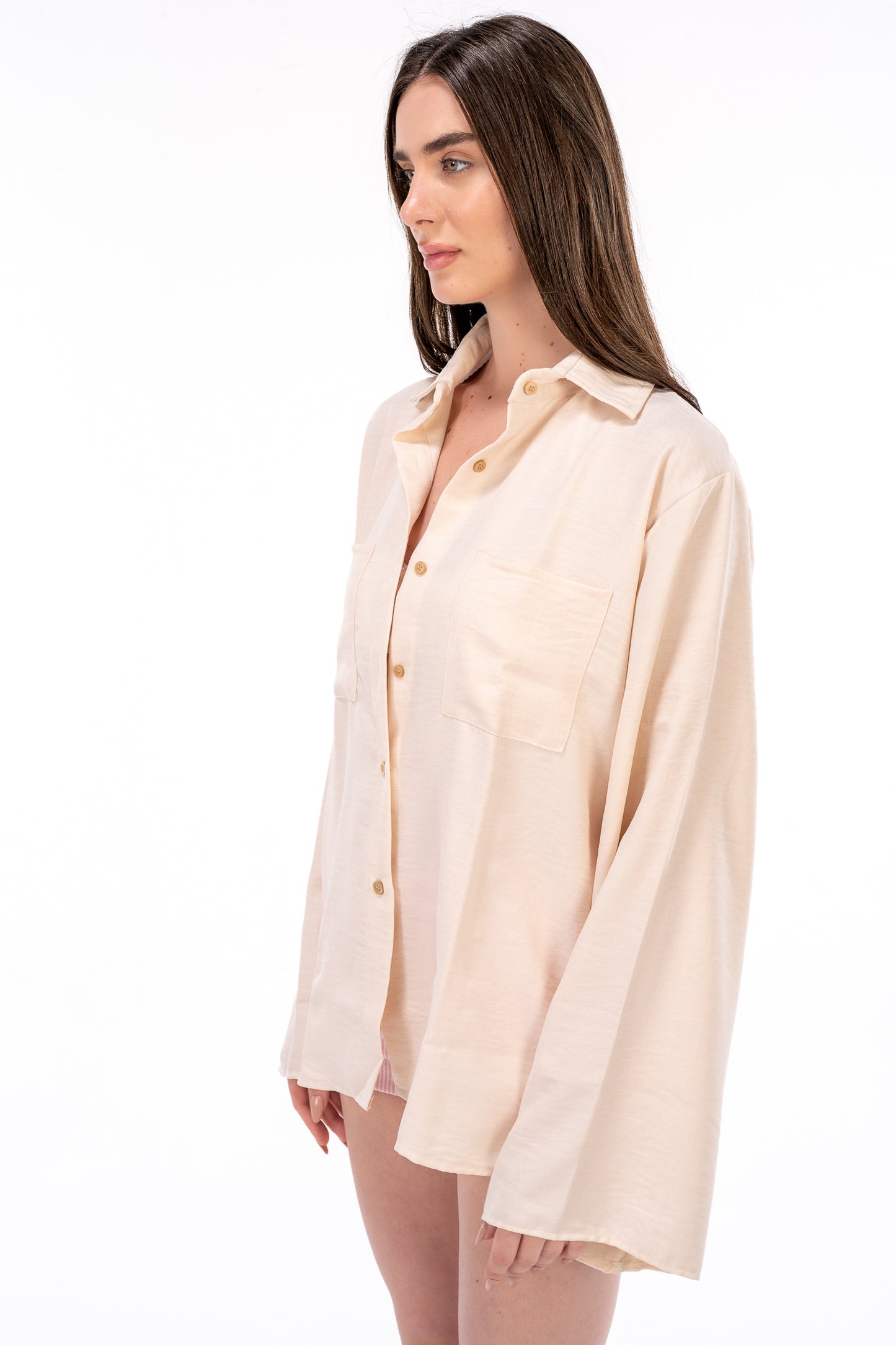 Beige Loose Shirt