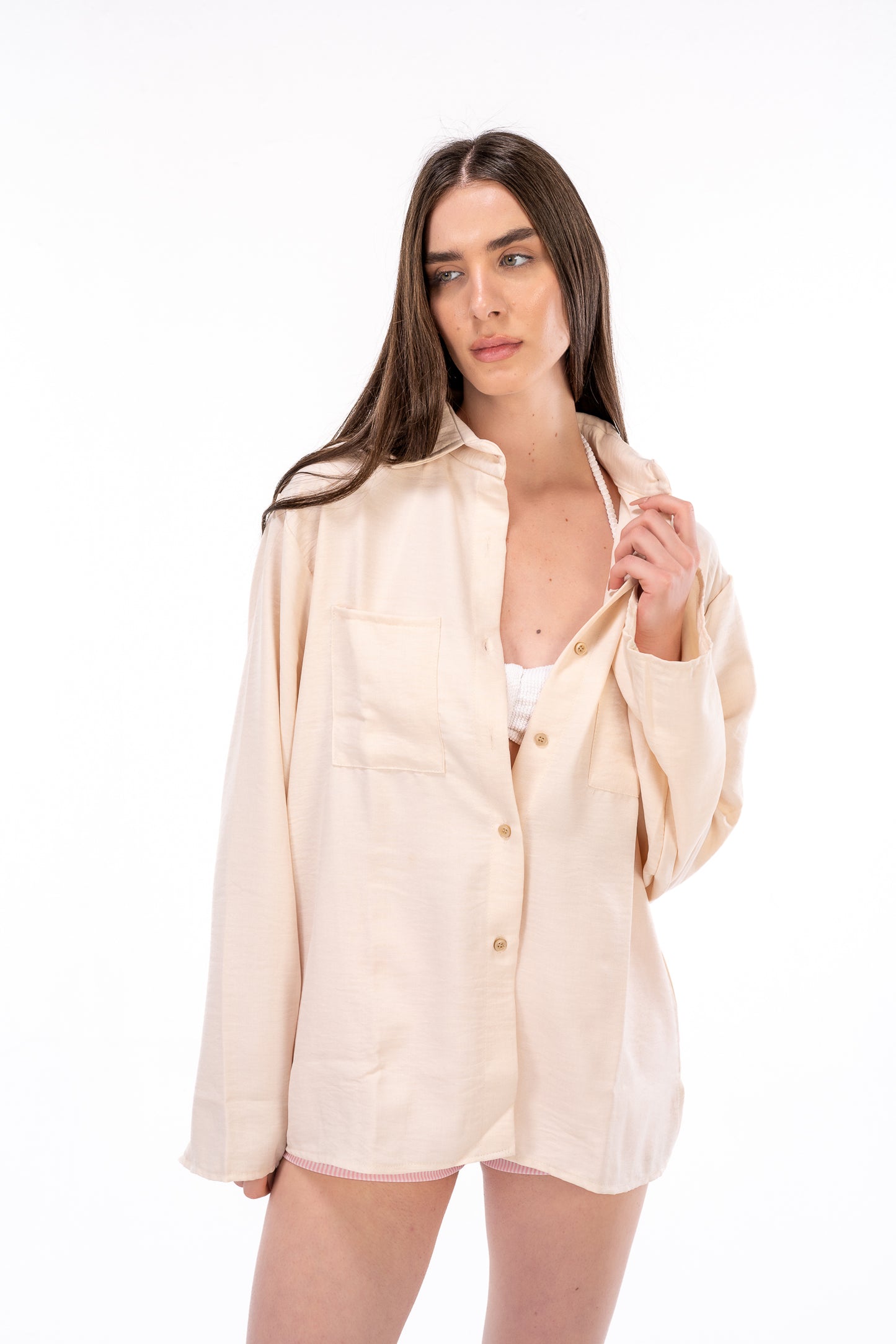 Beige Loose Shirt