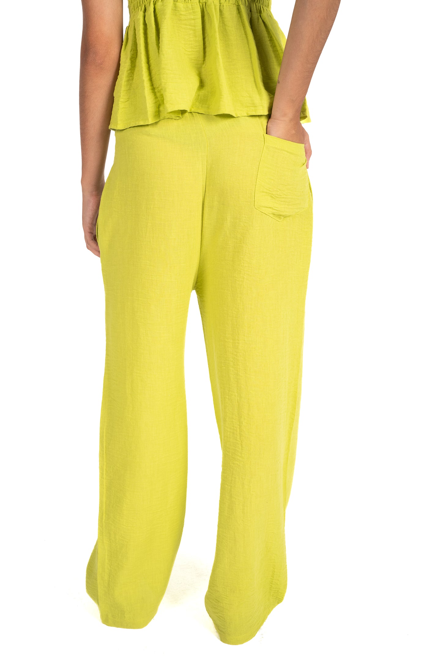 Chartreuse dreamy linen set