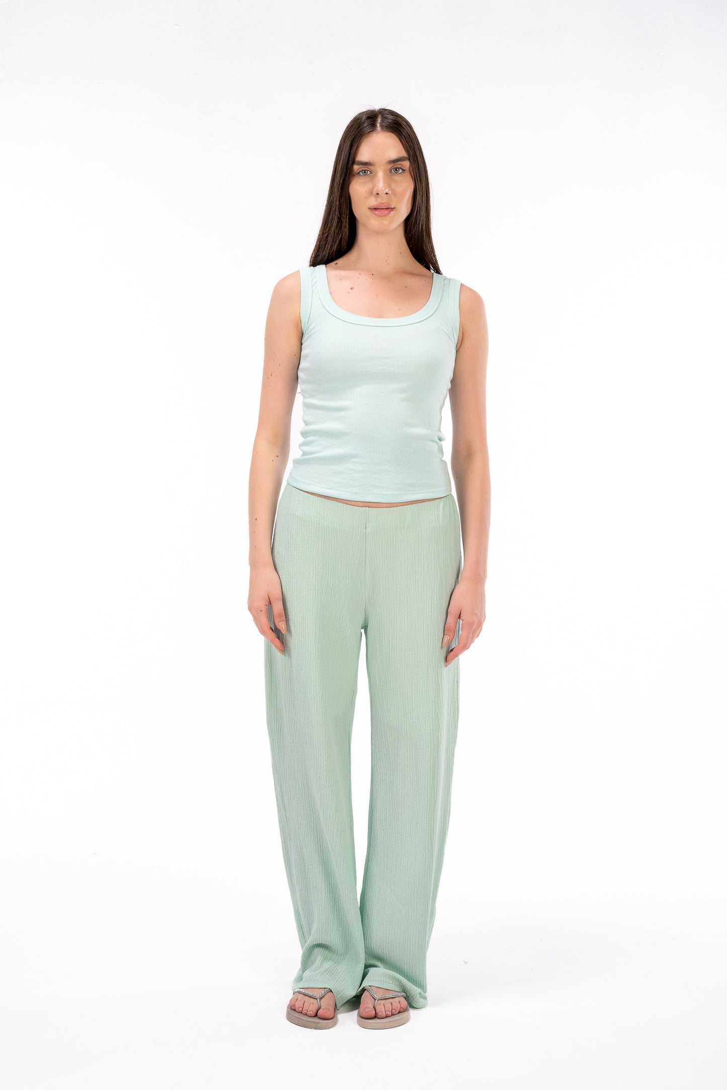Scrunchy Mint Pants