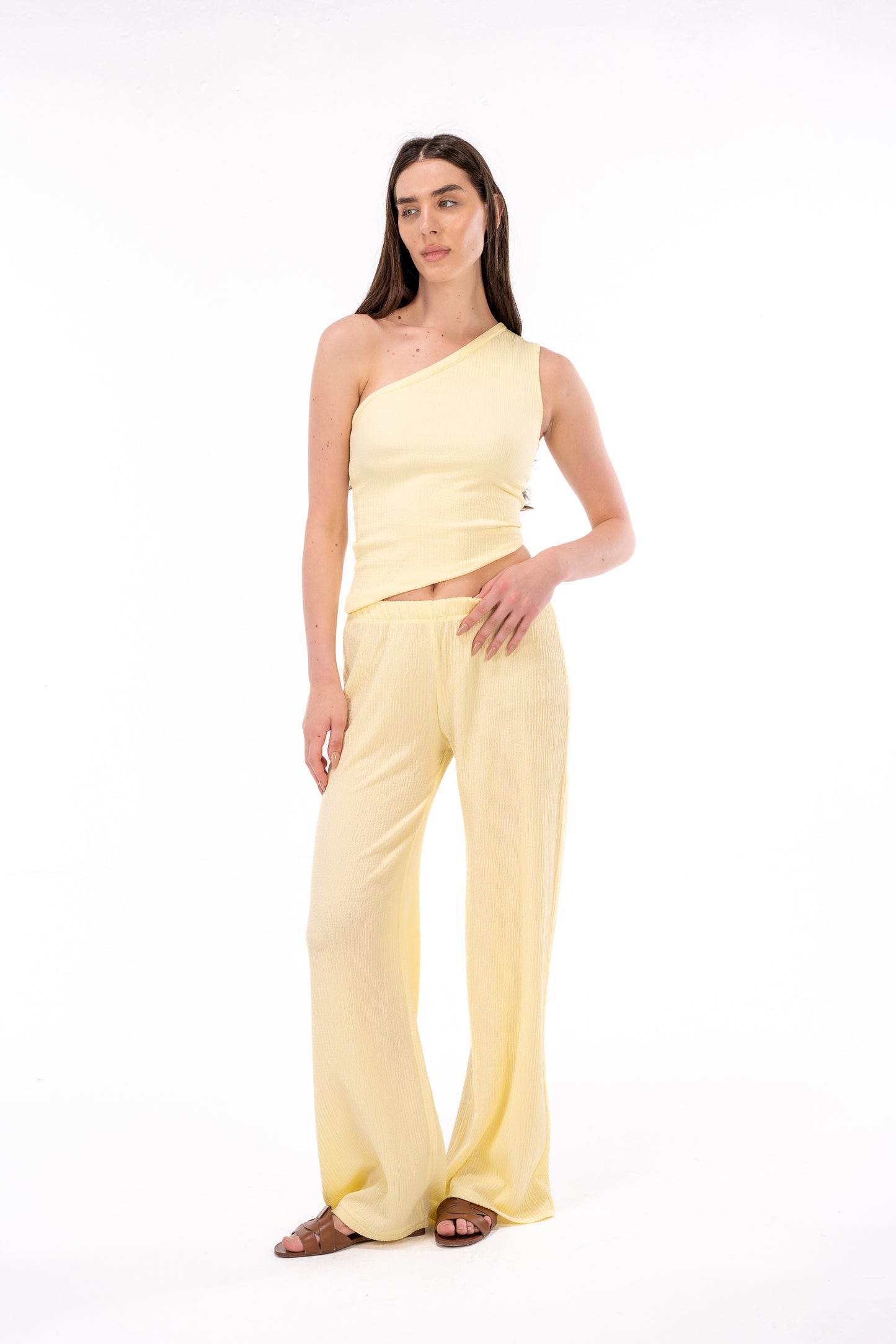 Scrunchy Yellow Pants