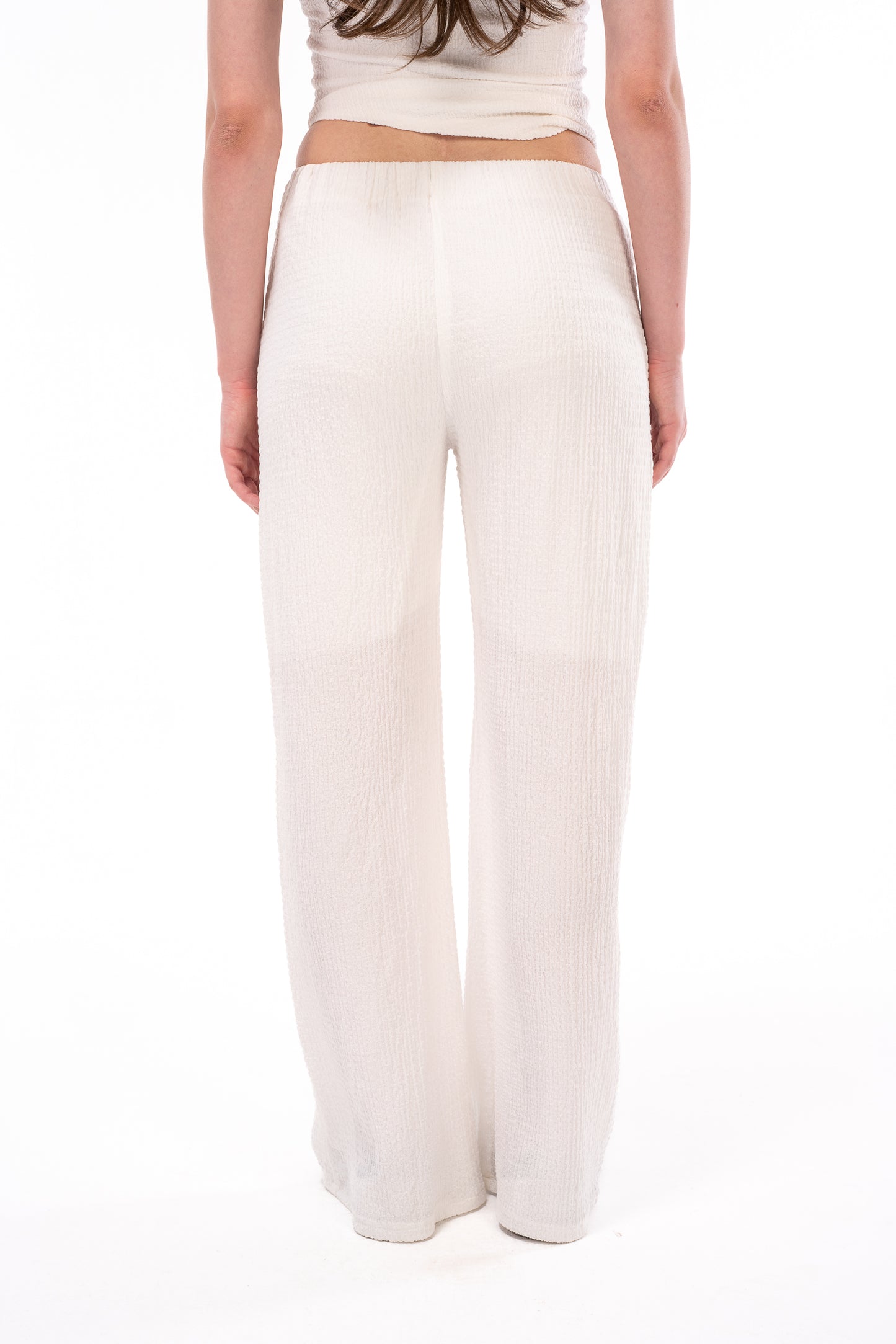 Scrunchy White Pants