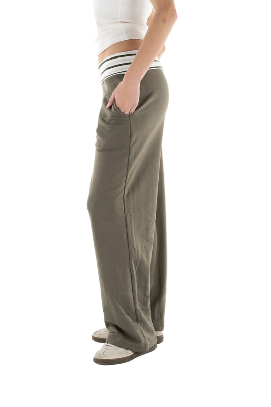 Olive Waist Sweatpants
