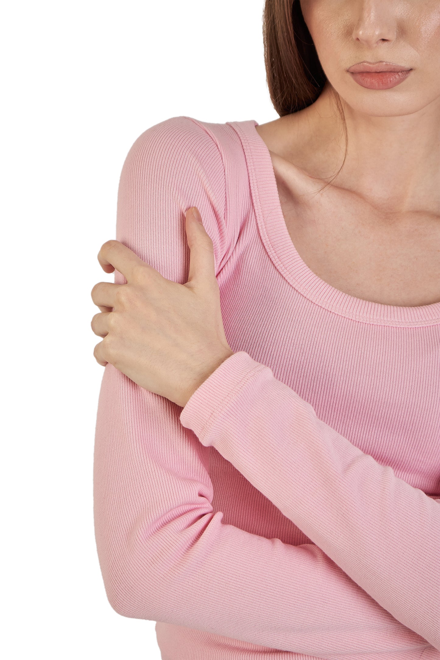 Pink Ribbed Top