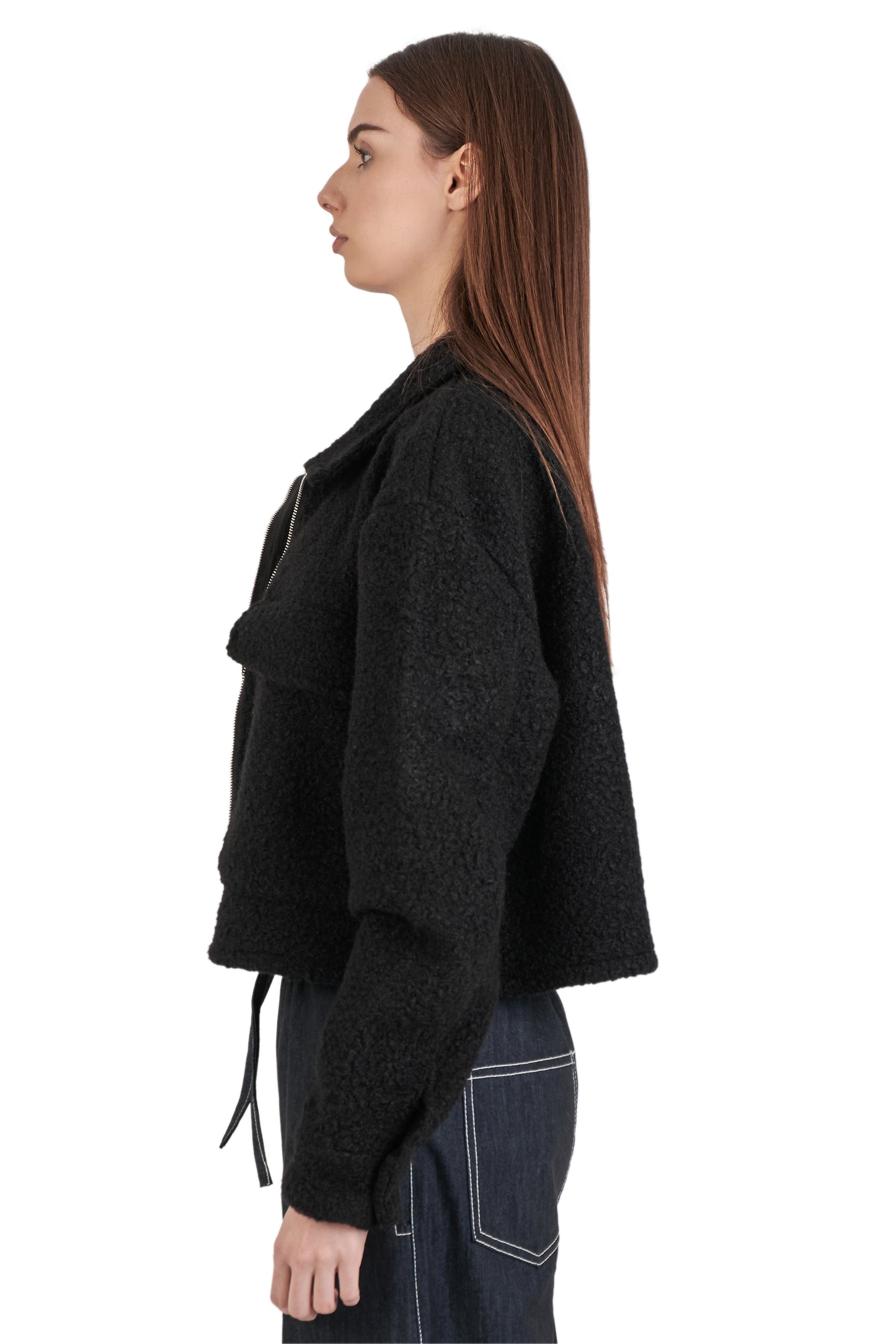 Bouclé Black Jacket
