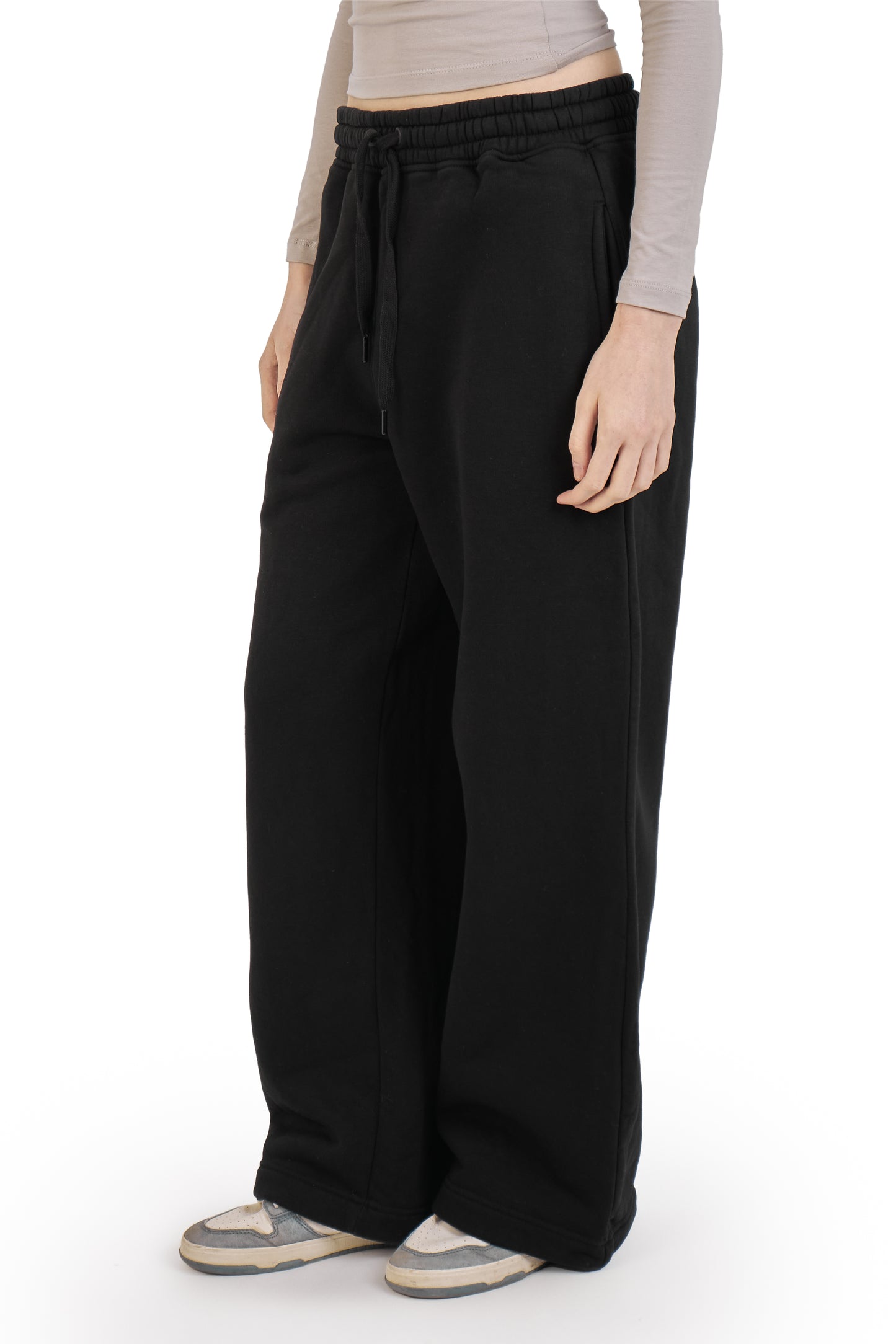 Black Wide Leg Joggers