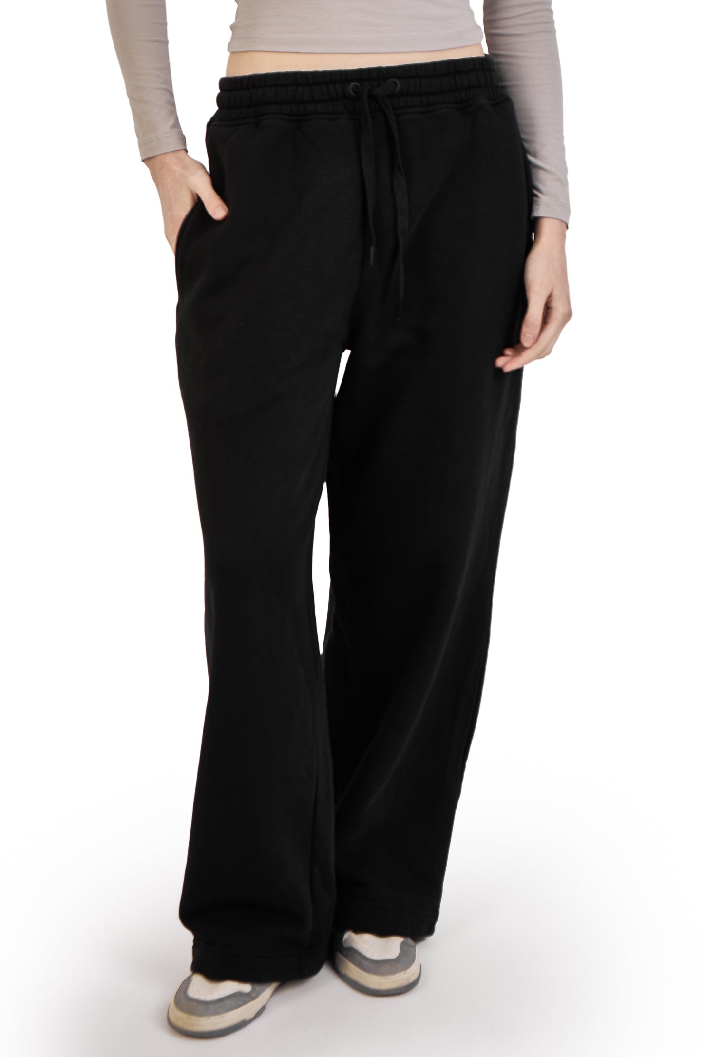 Black Wide Leg Joggers
