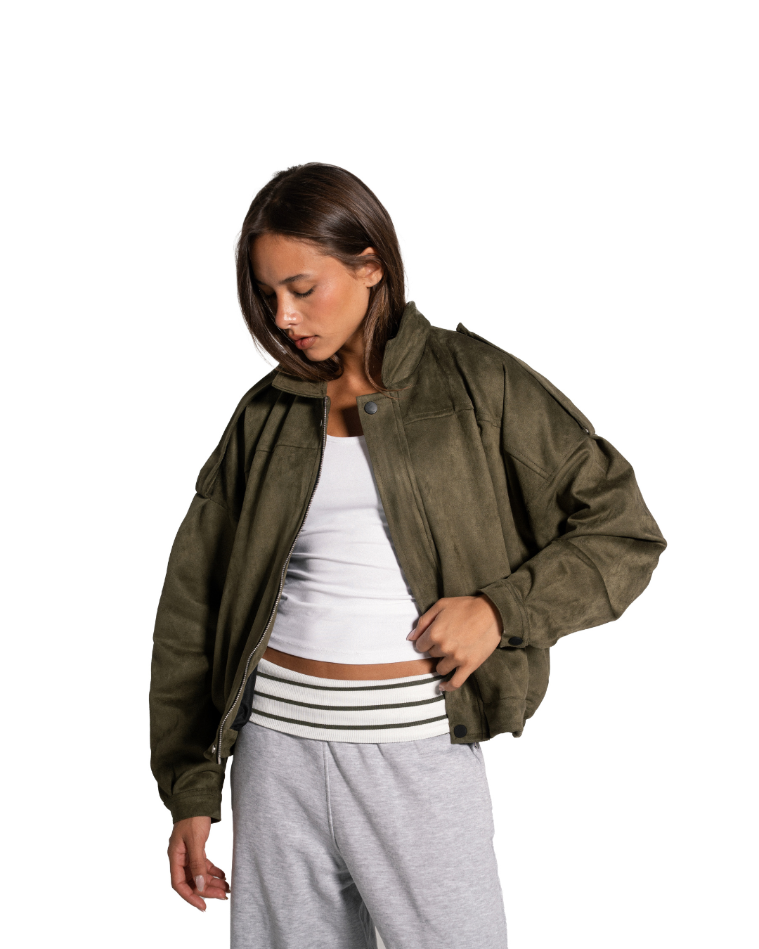 Grey Waist Sweatpants