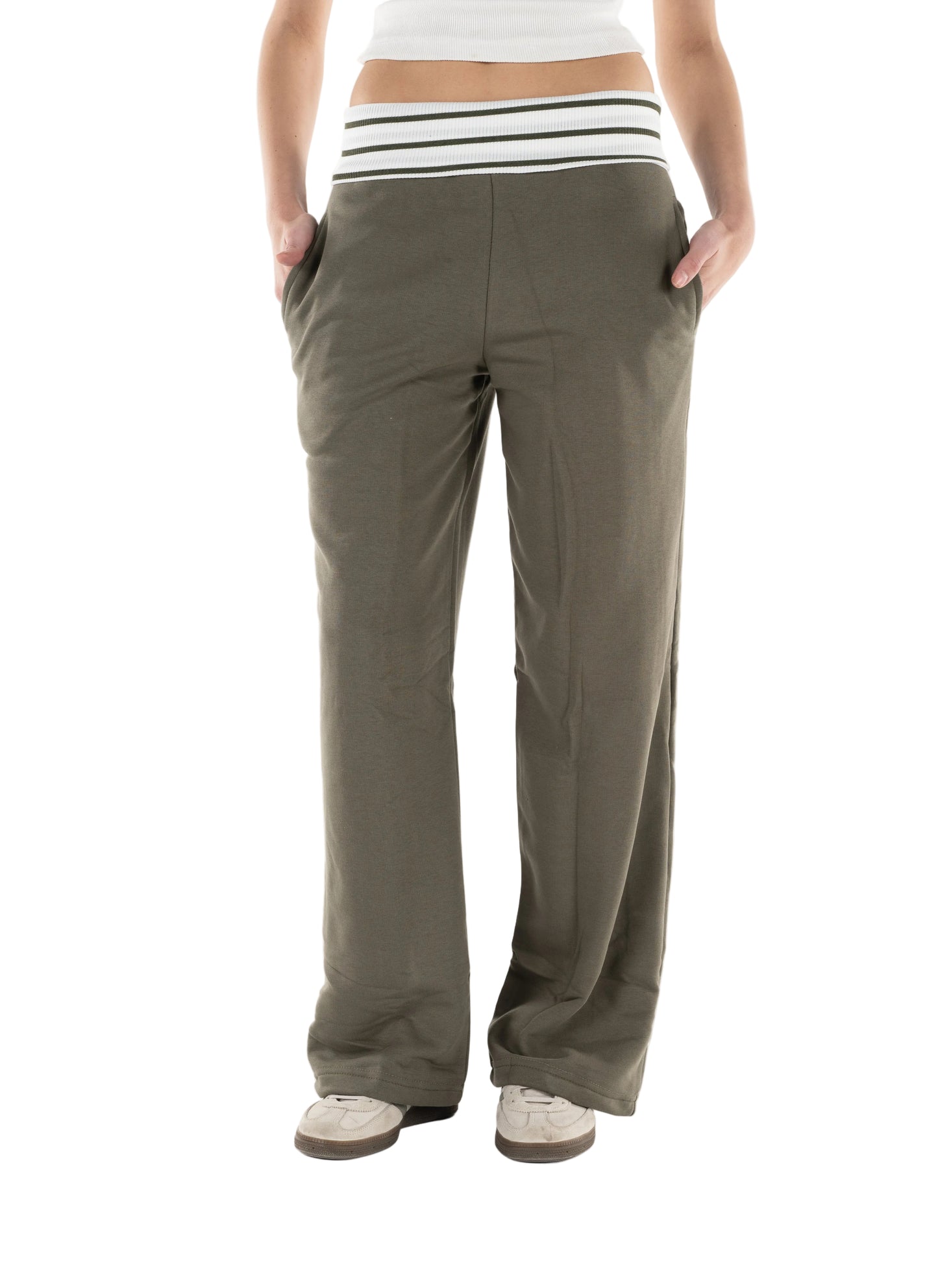 Olive Waist Sweatpants