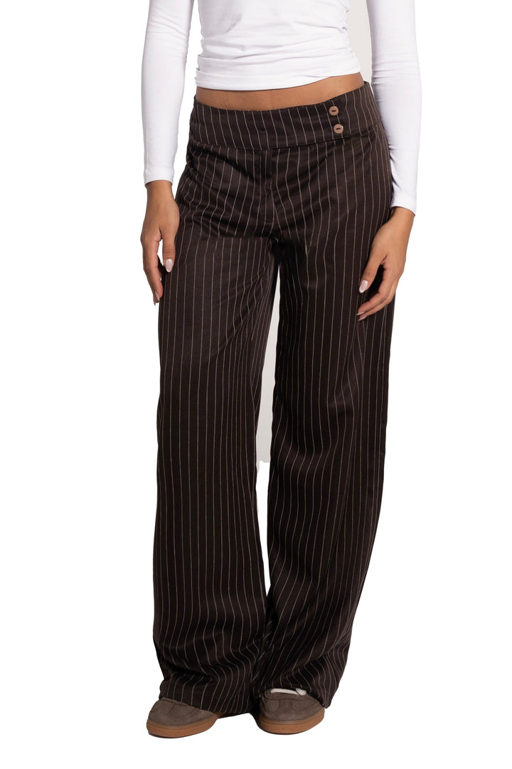 Brown Tailored Pants