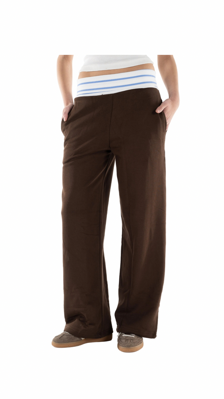 Brown X Blue Waist Sweatpants