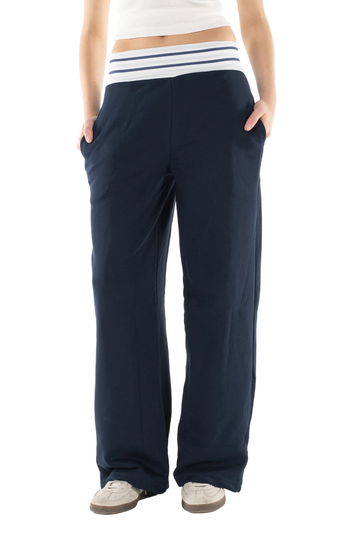 Navy Waist Sweatpants
