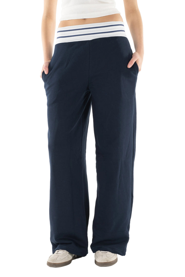Navy Waist Sweatpants