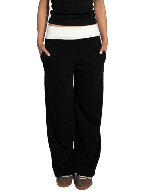 Black Waist Sweatpants