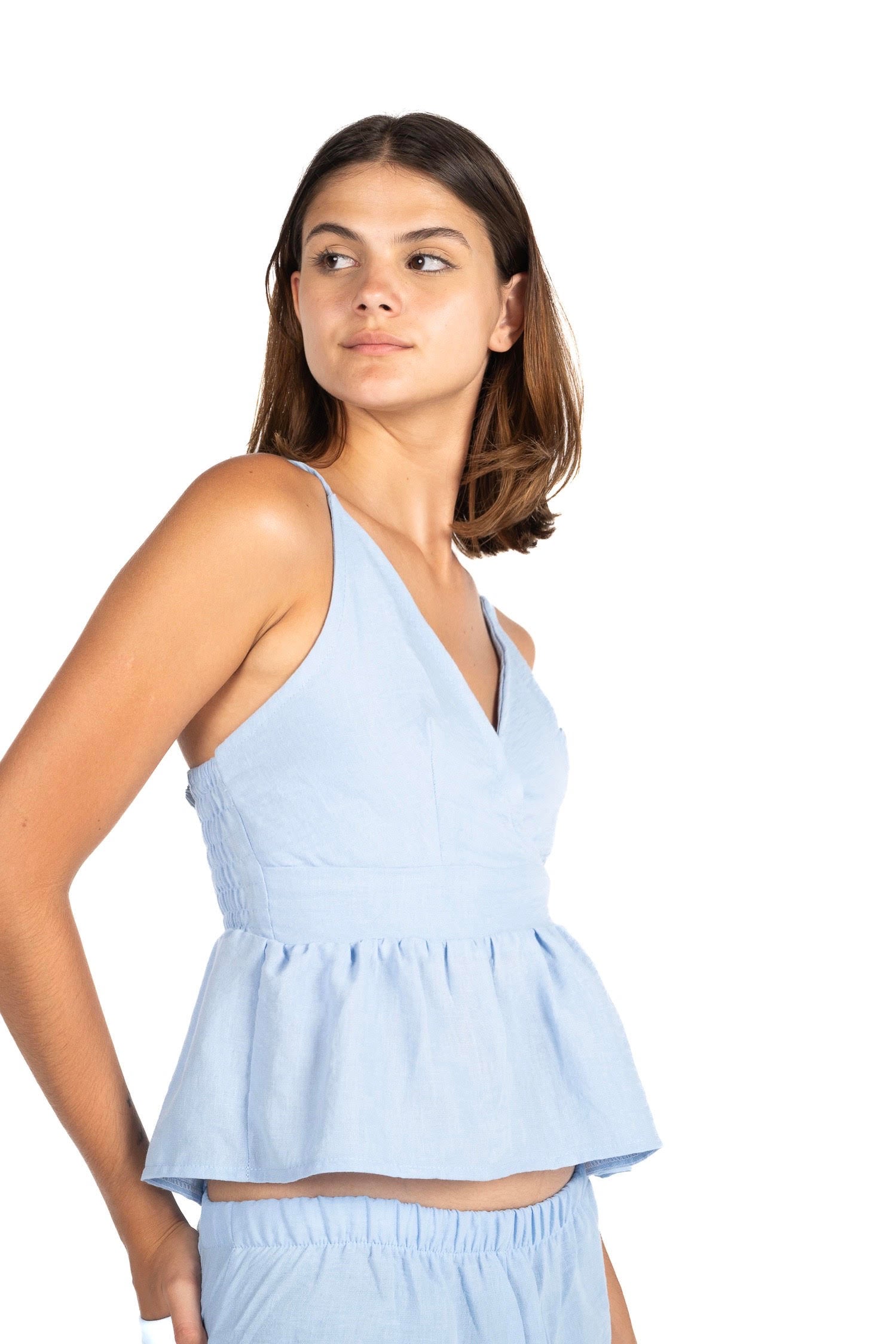 Blue dreamy linen set