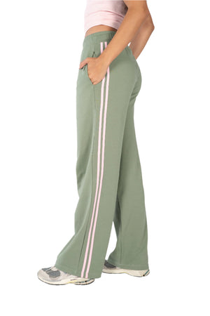 Olive Track Pants