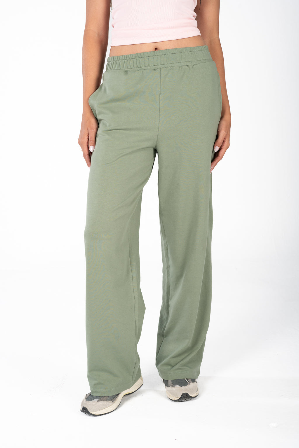 Olive Track Pants