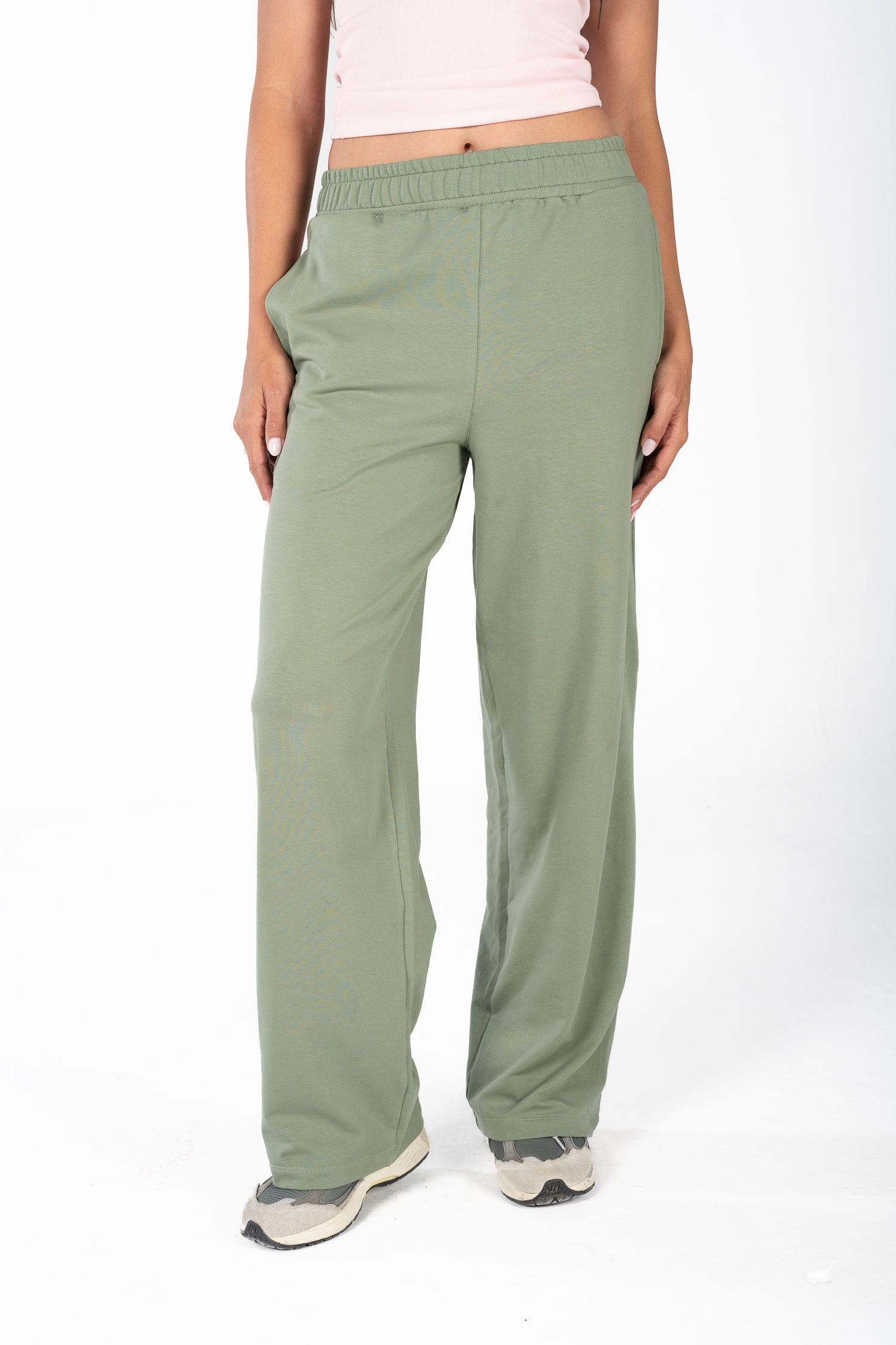 Olive Track Pants