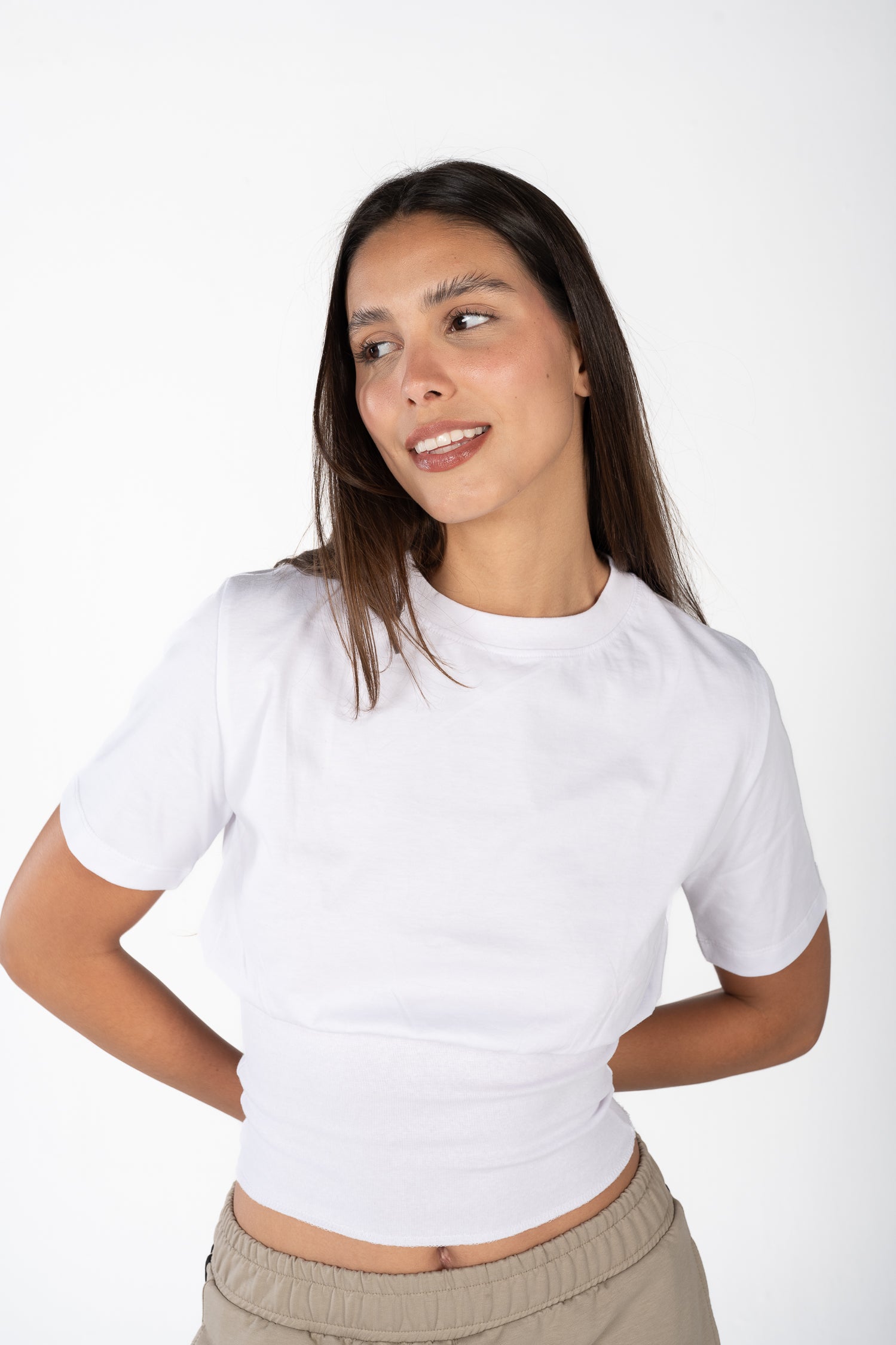 White Corset Tee