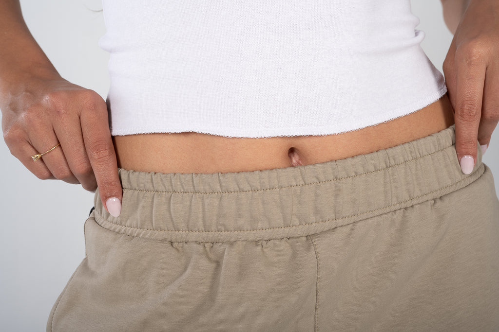 Beige Track Pants
