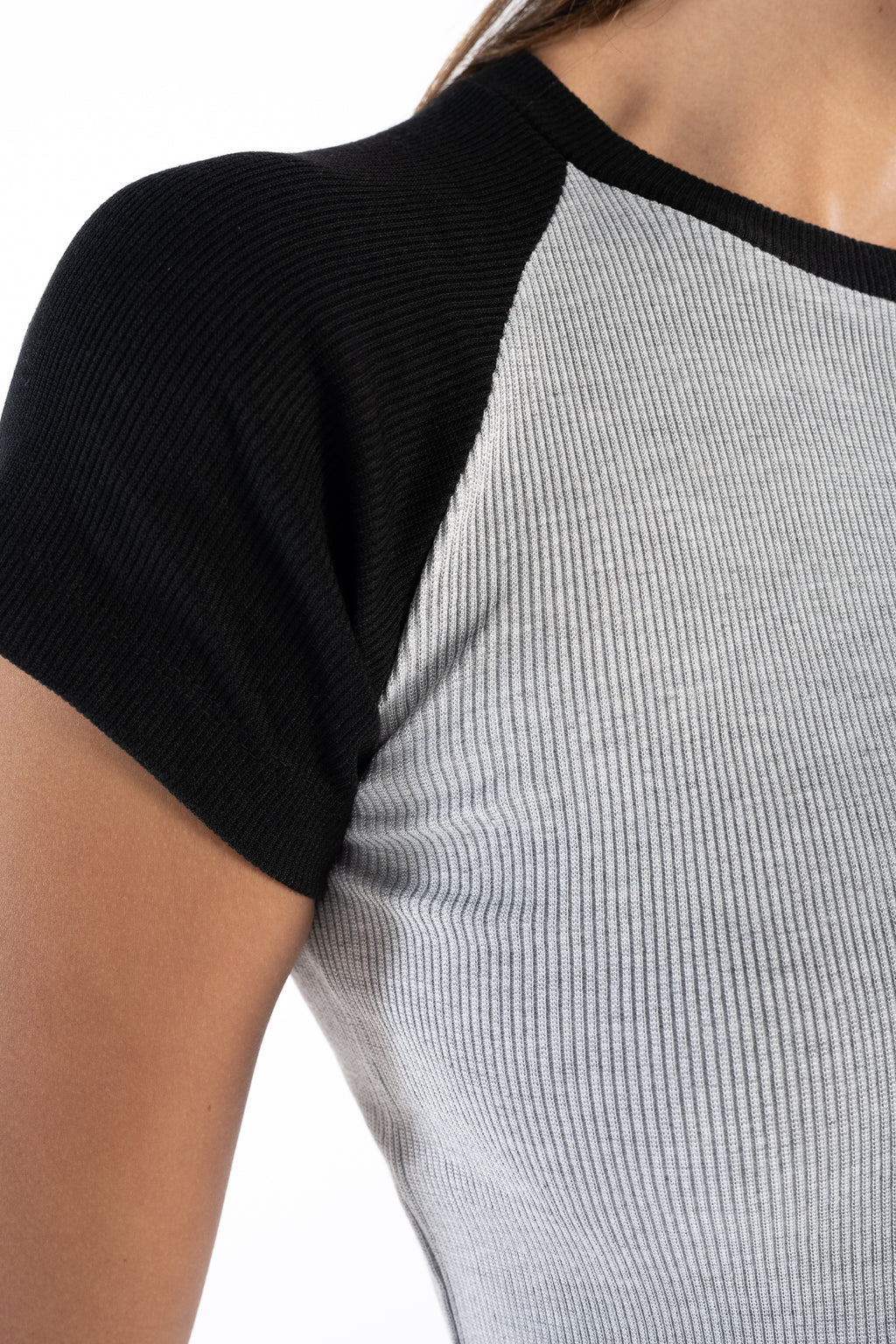 Black x Grey Baseball Tee