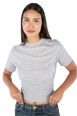 Grey Corset Tee