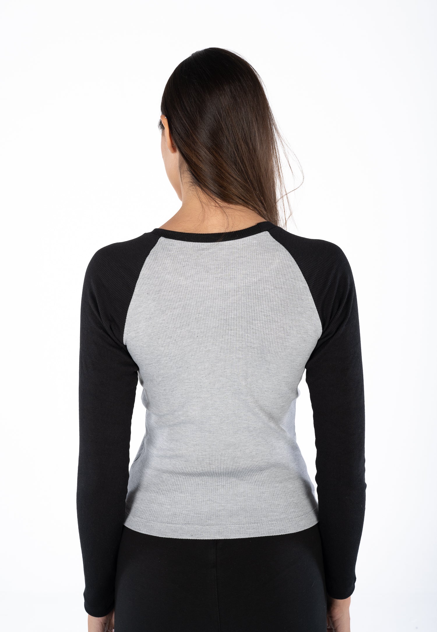 Black x Grey Baseball Long Sleeve