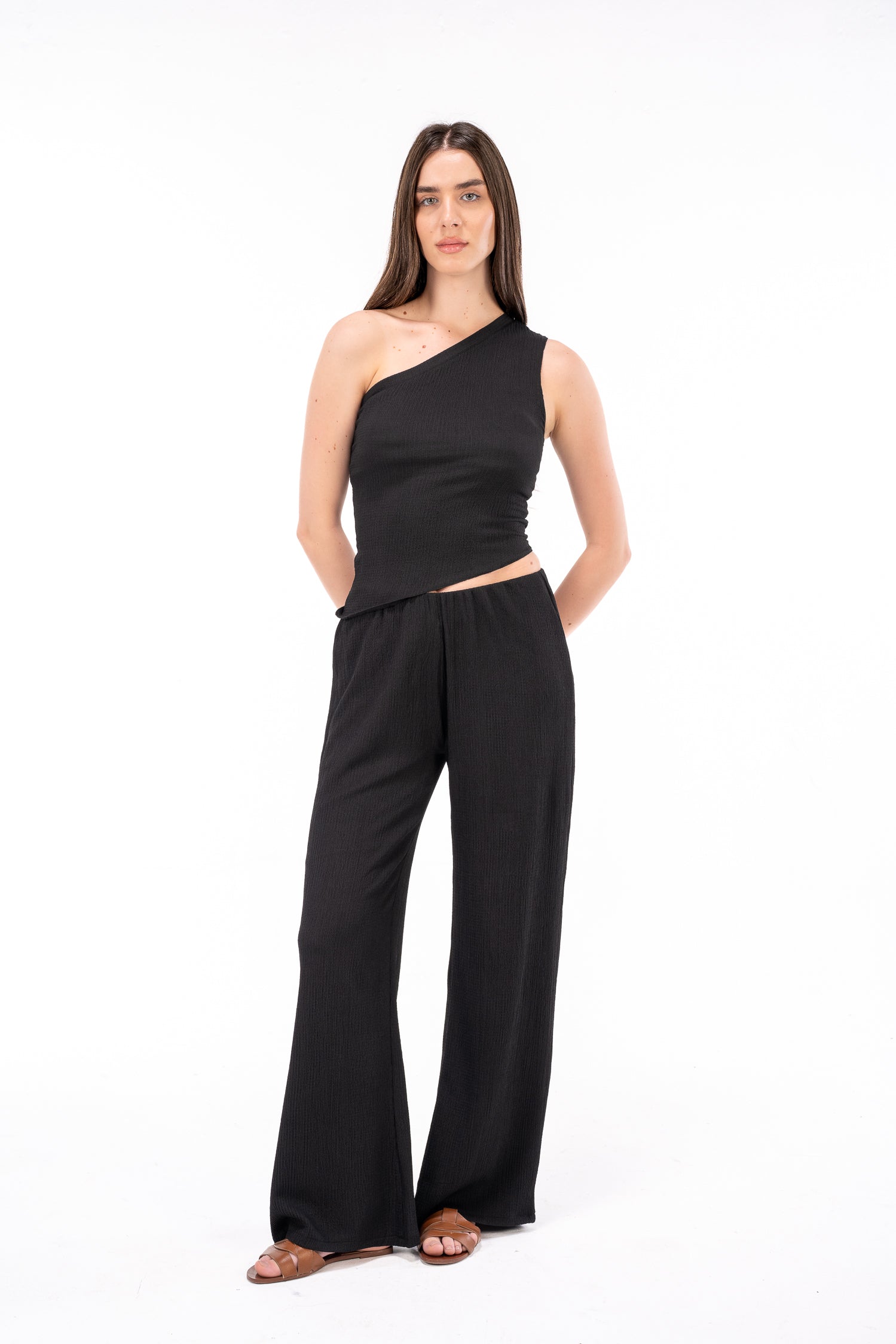 Scrunchy Black Pants