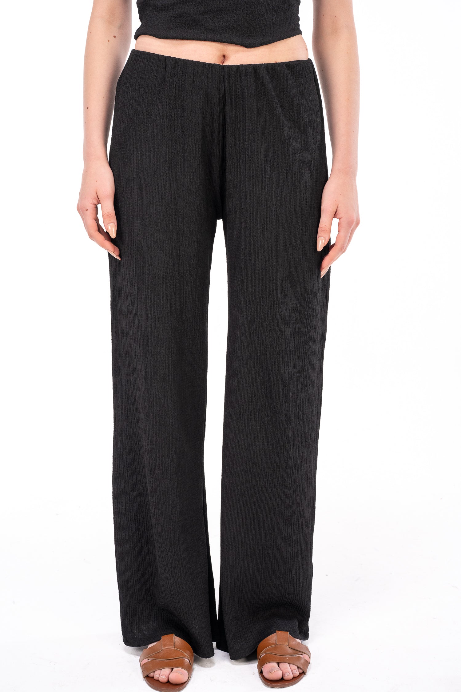 Scrunchy Black Pants
