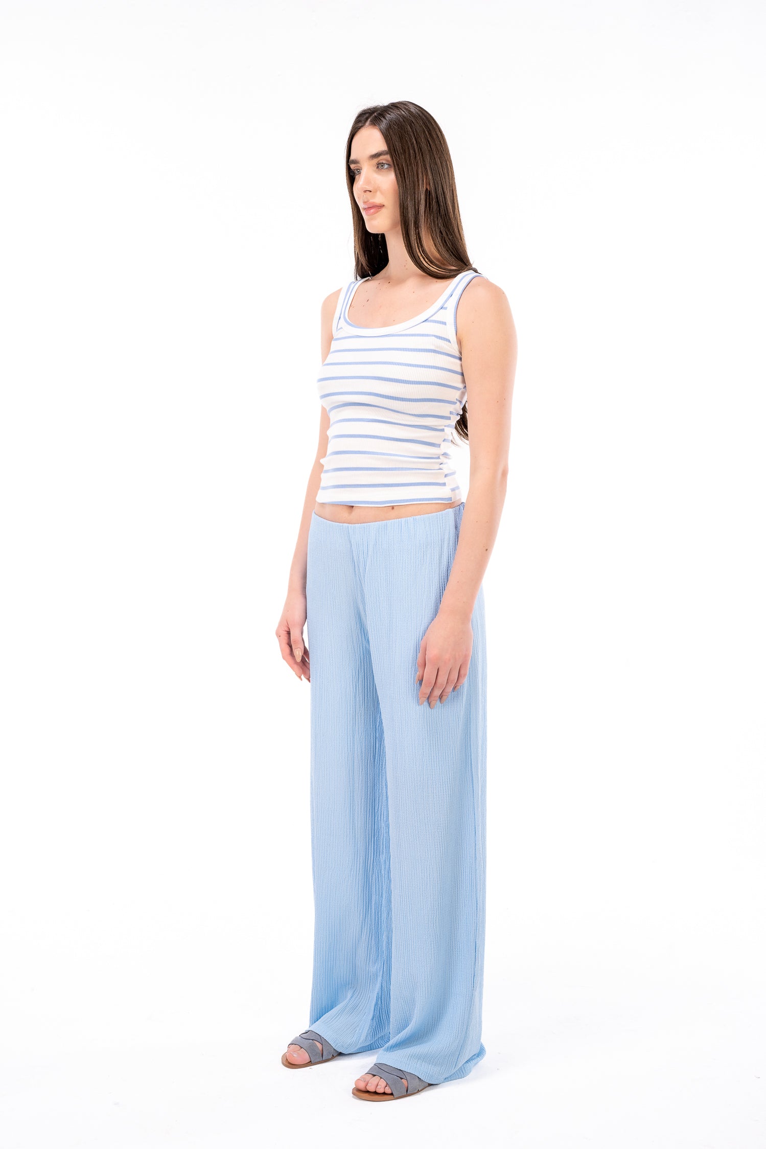 Scrunchy Blue Pants