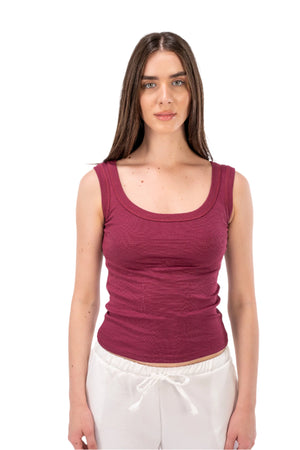 Burgundy Tank Top