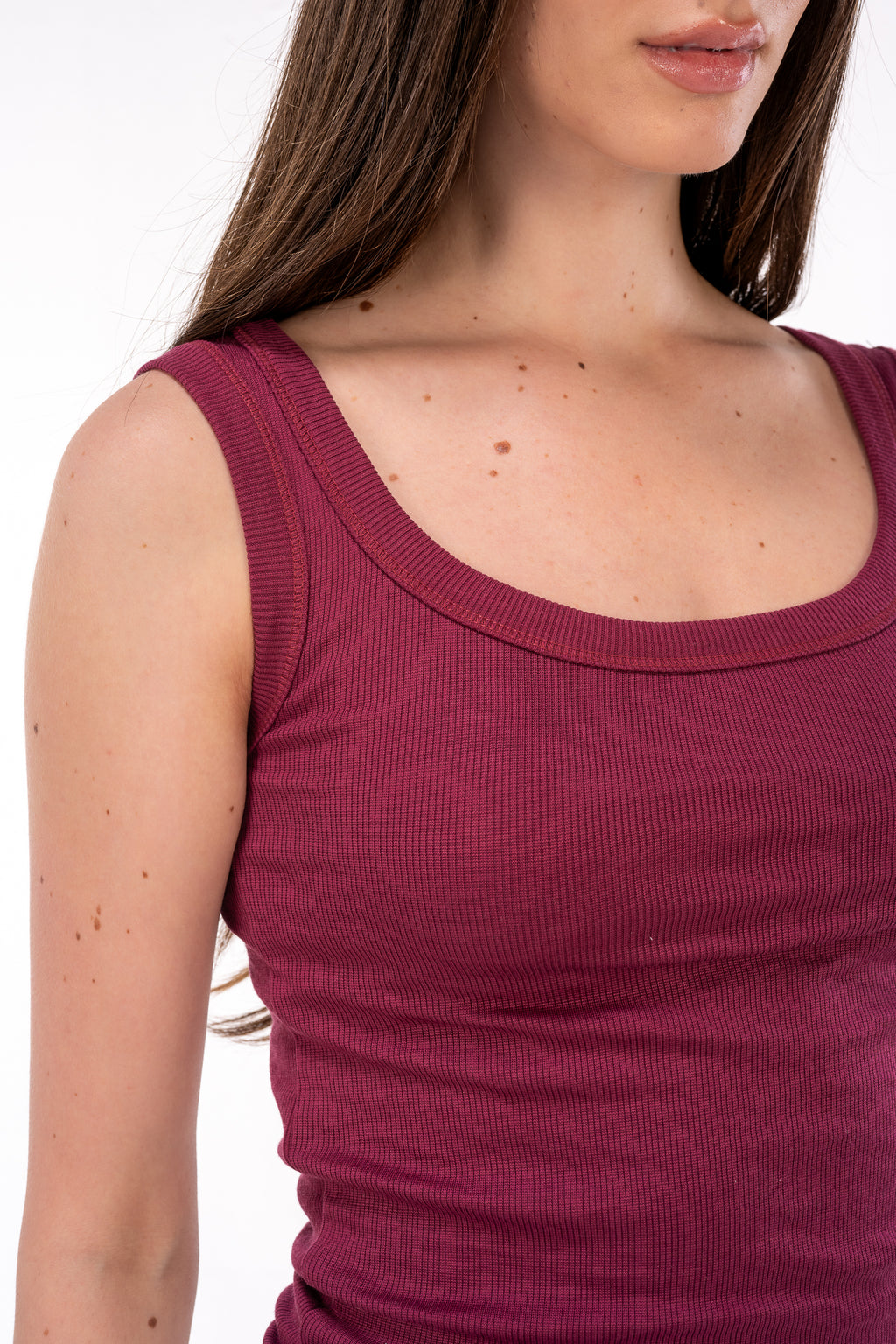 Burgundy Tank Top