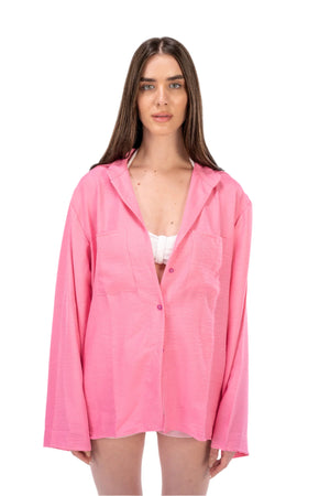 Hot Pink Loose Shirt