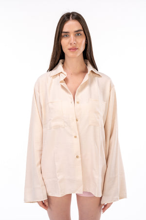 Beige Loose Shirt