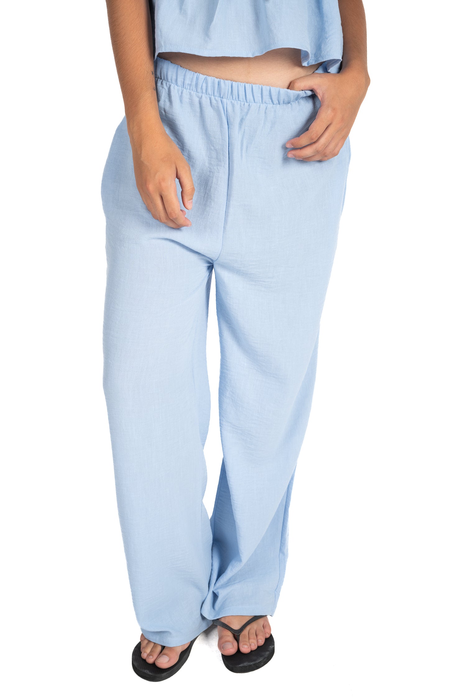 Blue dreamy linen set