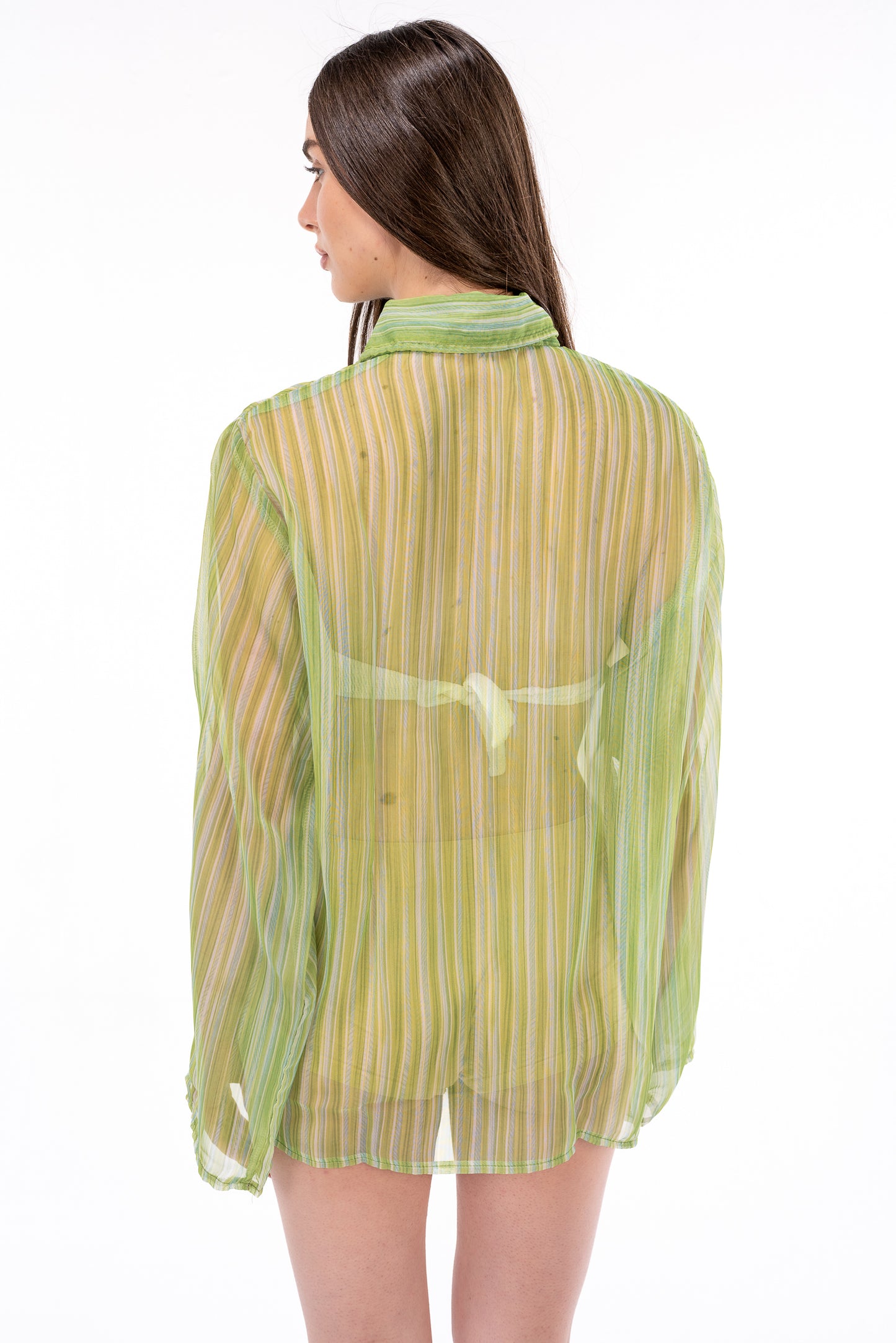 Green Chiffon Shirt