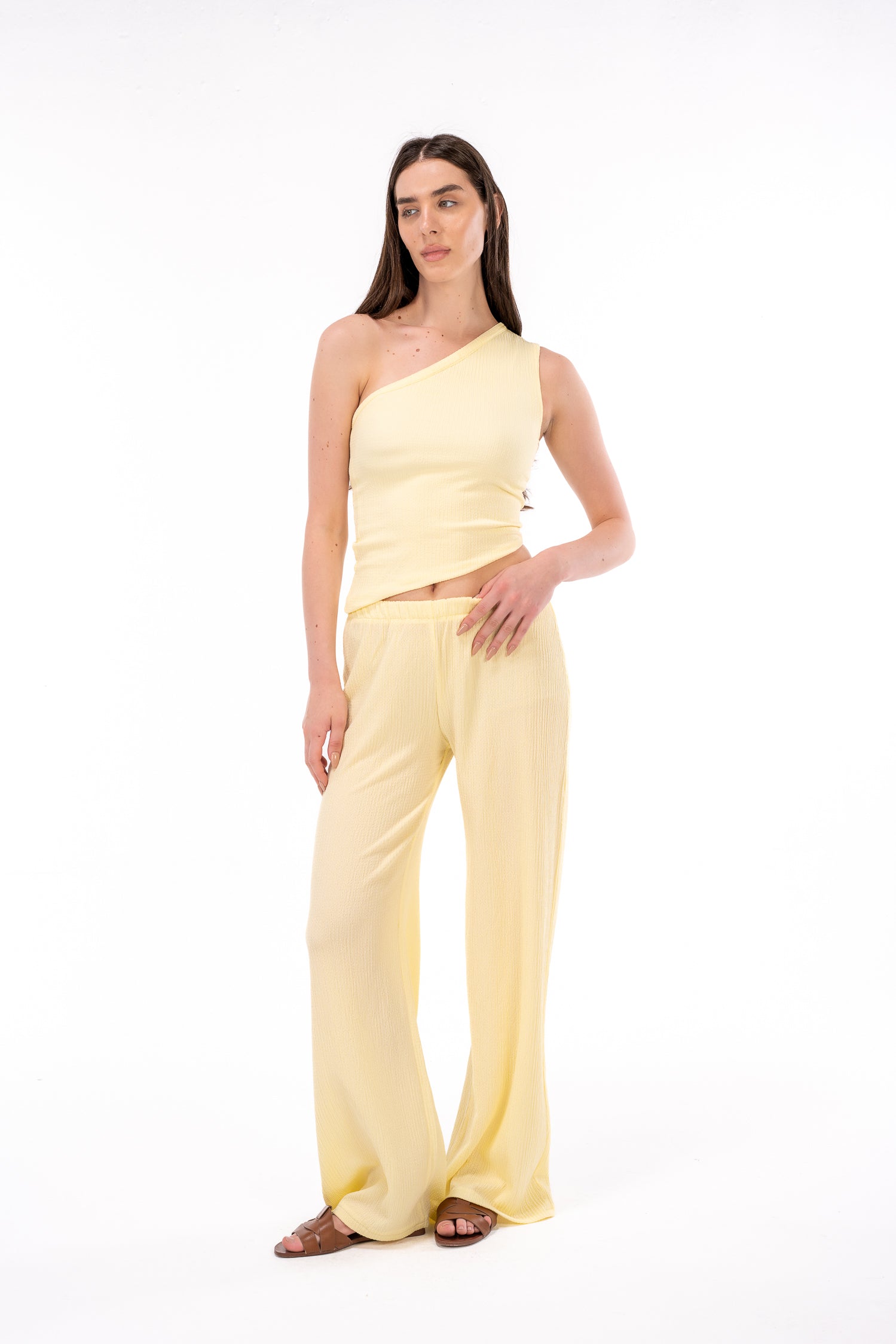 Scrunchy Yellow Pants