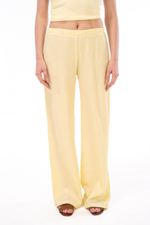 Scrunchy Yellow Pants