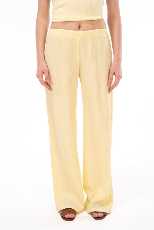 Scrunchy Yellow Pants