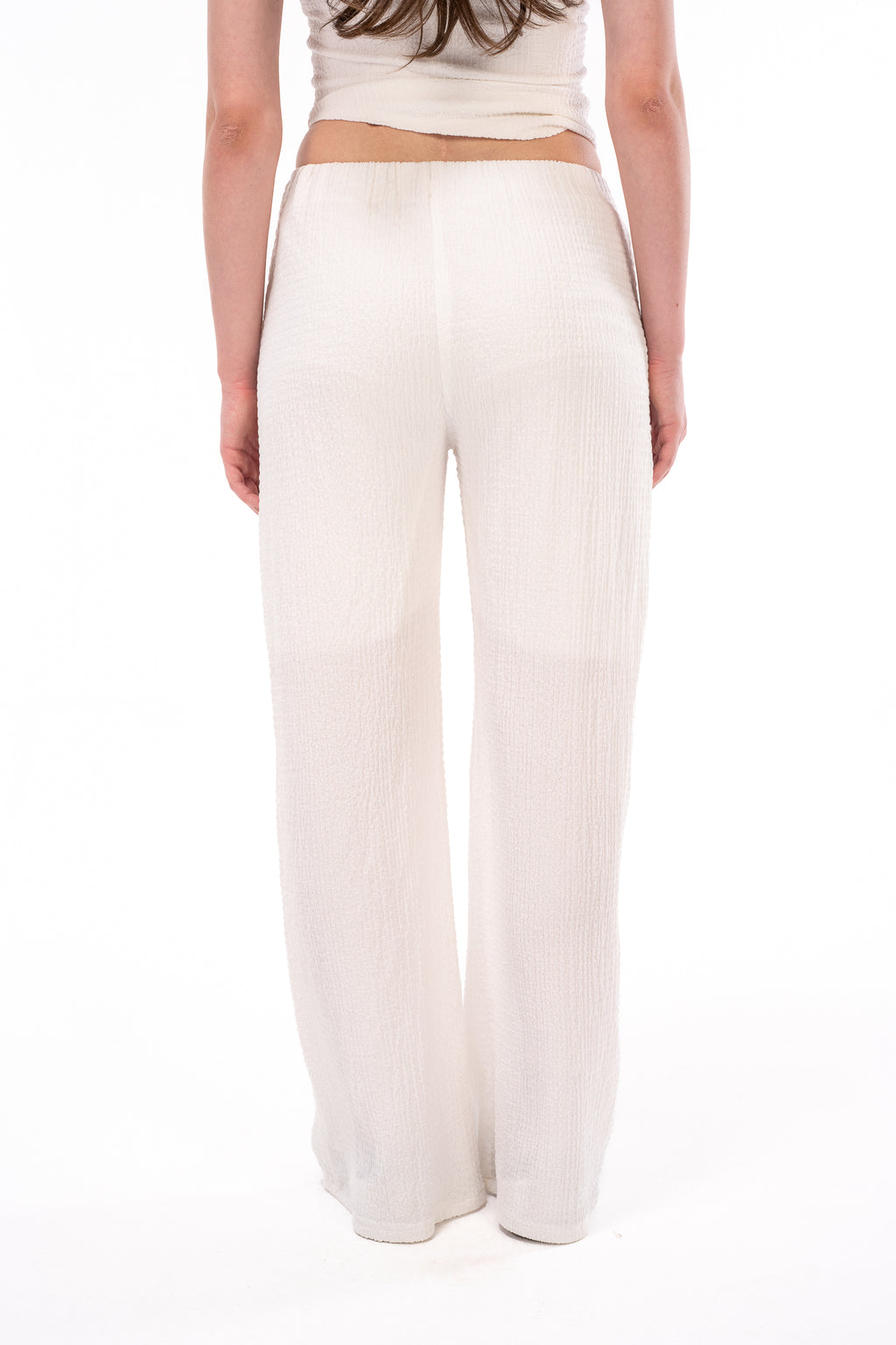 Scrunchy White Pants