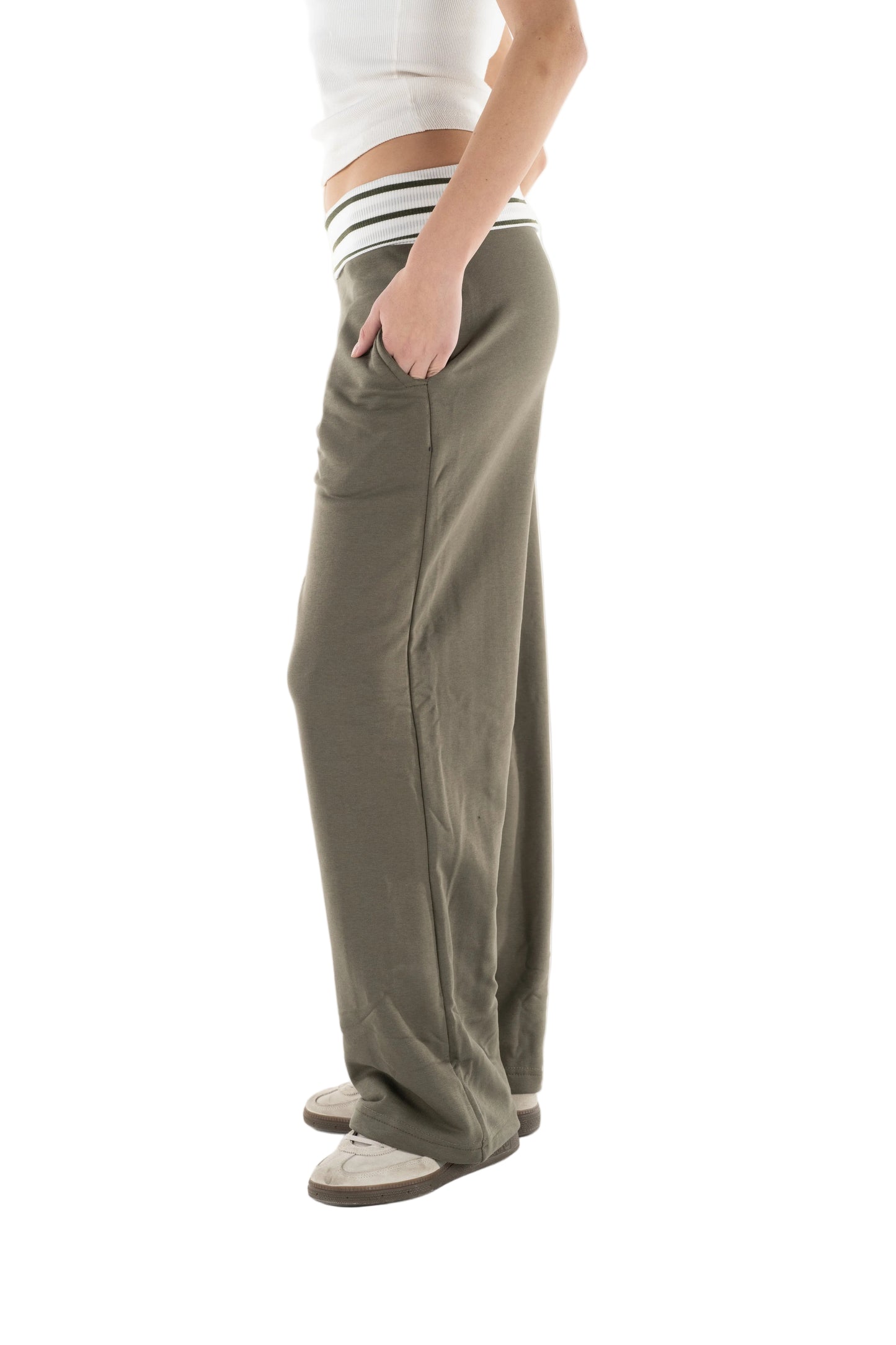 Olive Waist Sweatpants