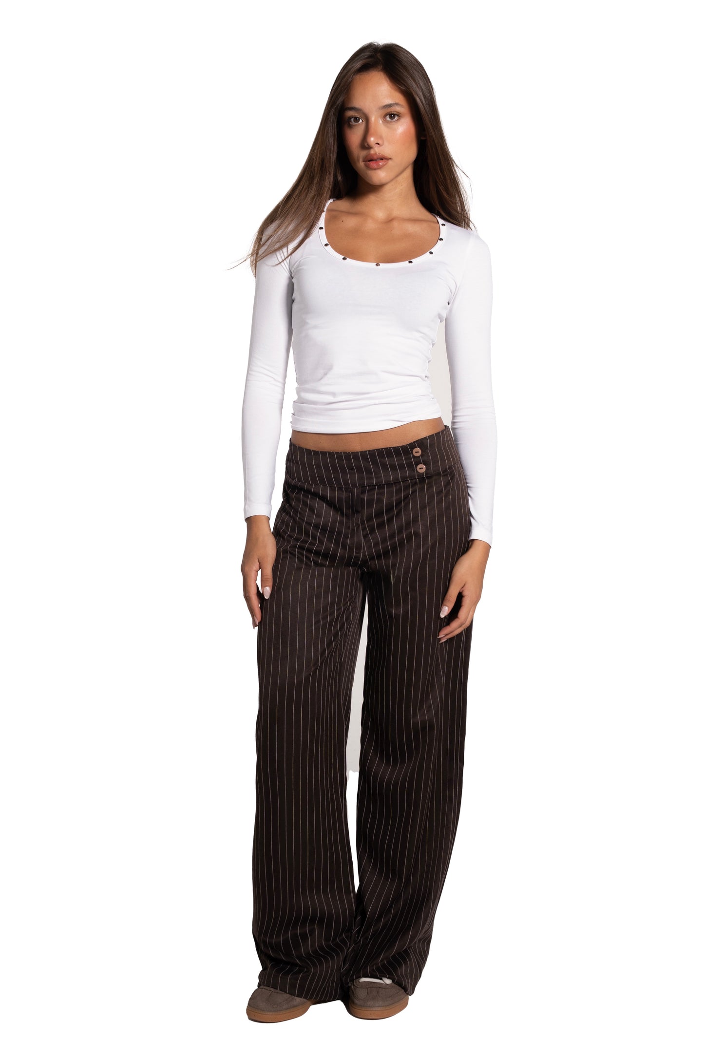 Brown Tailored Pants