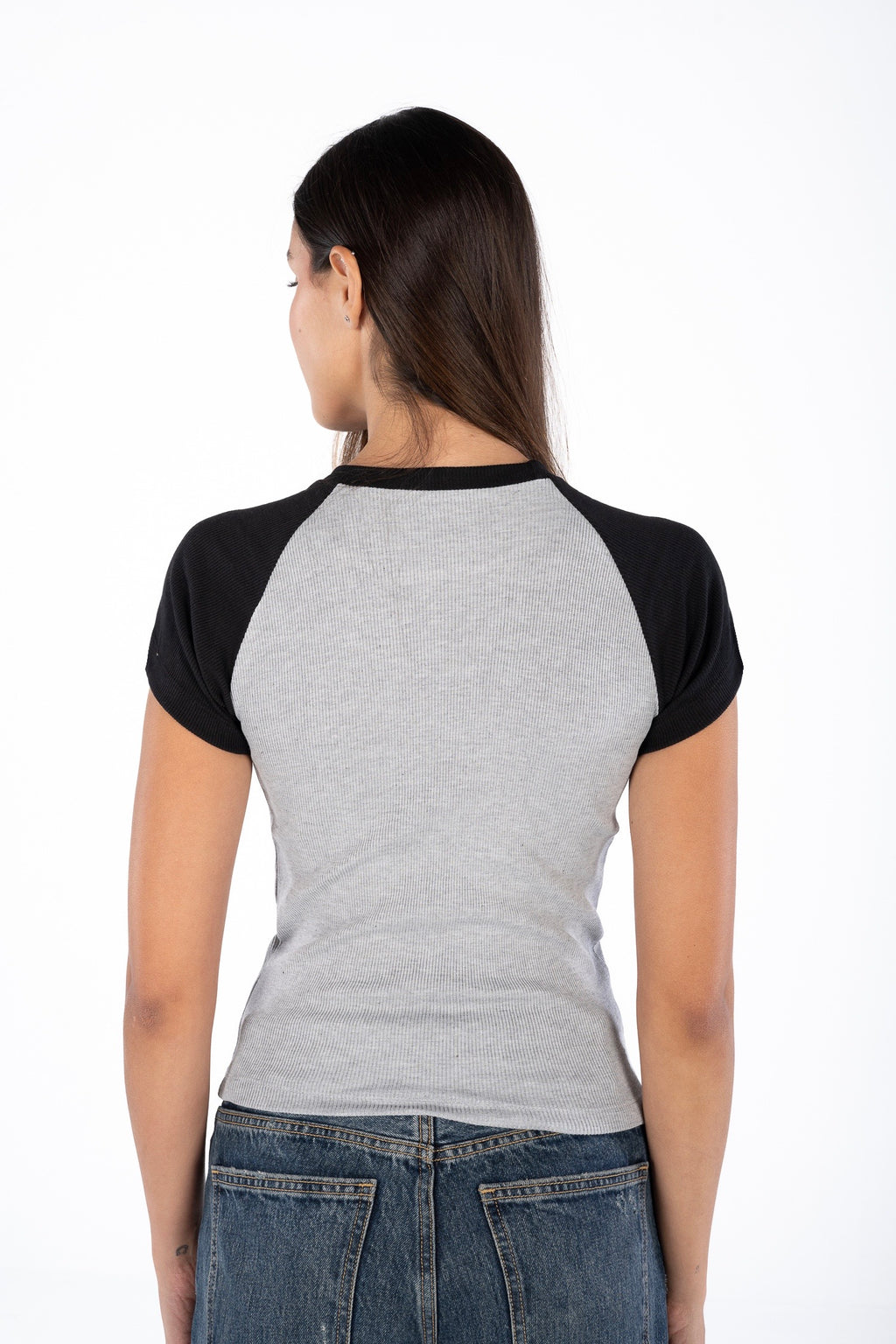 Black x Grey Baseball Tee